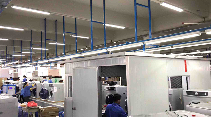 金環(huán)電器如何保證客戶收到的滾筒干衣機運行時無異響？