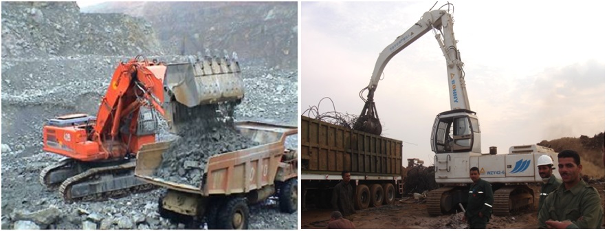 挖掘機(jī)、抓鋼機(jī)